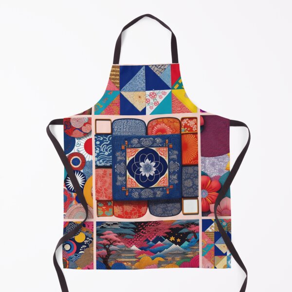 Item preview, Asian inspired Patchwork quilt pattern designed and sold by Roxburylane.