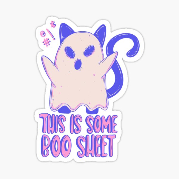 Item preview, Cute Angry Ghost - This is Some Boo Sheet  designed and sold by Jess.a.creates.