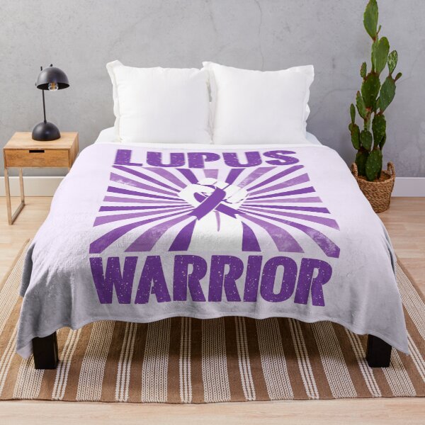 Item preview, Lupus Warrior Lupus Awareness Purple Ribbon designed and sold by stylesip.
