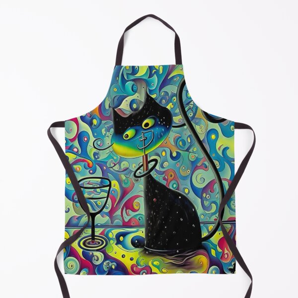 Item preview, Surrealville Cat with a Glass designed and sold by ArtbyMikkiC.