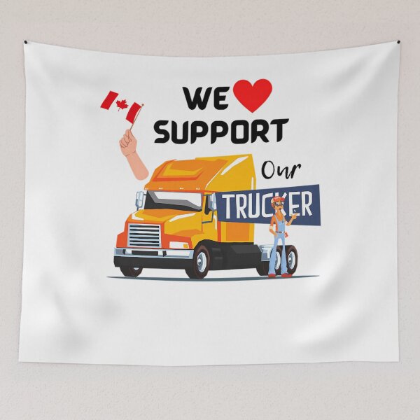 Item preview, We Support Our Truckers  Let's Get Our Freedom Back designed and sold by DavidWilson2201.