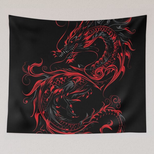 Item preview, Year of the Dragon: Red Dragon Illustration designed and sold by Fantasy Masterpiece.