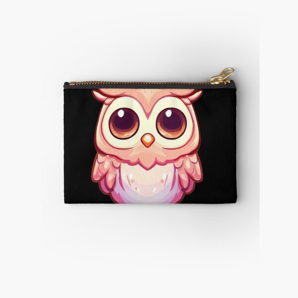 Item preview, Sweet Cute Little Snowy Barred Owl Pink Style Kawaii Big Eyes Night Life  designed and sold by Cr320.