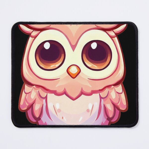 Item preview, Sweet Cute Little Snowy Barred Owl Pink Style Kawaii Big Eyes Night Life designed and sold by Cr320.