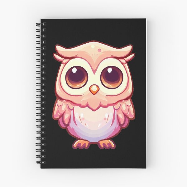 Item preview, Sweet Cute Little Snowy Barred Owl Pink Style Kawaii Big Eyes Night Life  designed and sold by Cr320.