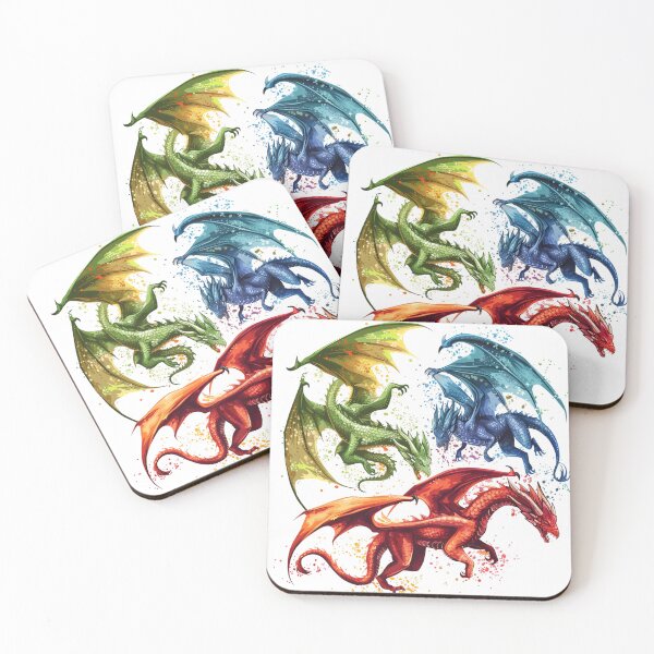 Item preview, Three Dragons In Battle: Cinematic Dragon Fantasy designed and sold by Fantasy Masterpiece.