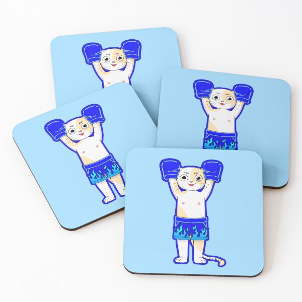 Item preview, Cat boxer blue designed and sold by YokoSauonji12.