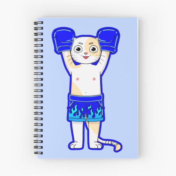 Item preview, Cat boxer blue designed and sold by YokoSauonji12.