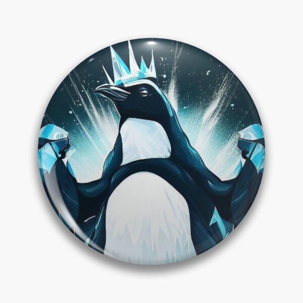 Item preview, Powerful Penguin With Crown King Of Ice Save The Penguins Black And White Animal Big Bird Funny designed and sold by Cr320.