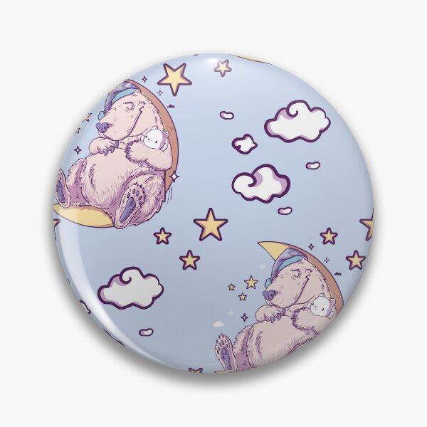 Item preview, Bears Serene Naptime seamless pattern - Good night Bear pun  designed and sold by SPIRIMAL.