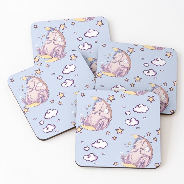 Item preview, Bears Serene Naptime seamless pattern - Good night Bear pun  designed and sold by SPIRIMAL.
