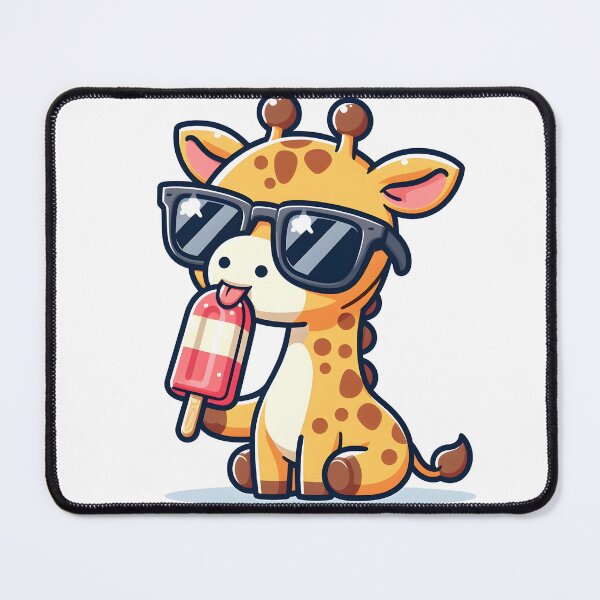 Item preview, Kawaii Giraffe With Sunglasses designed and sold by CanvasCutie.