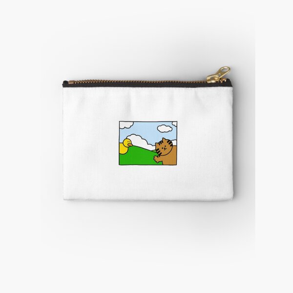 Item preview, a Cat and a Duck on the wallpaper designed and sold by superbaechoo.