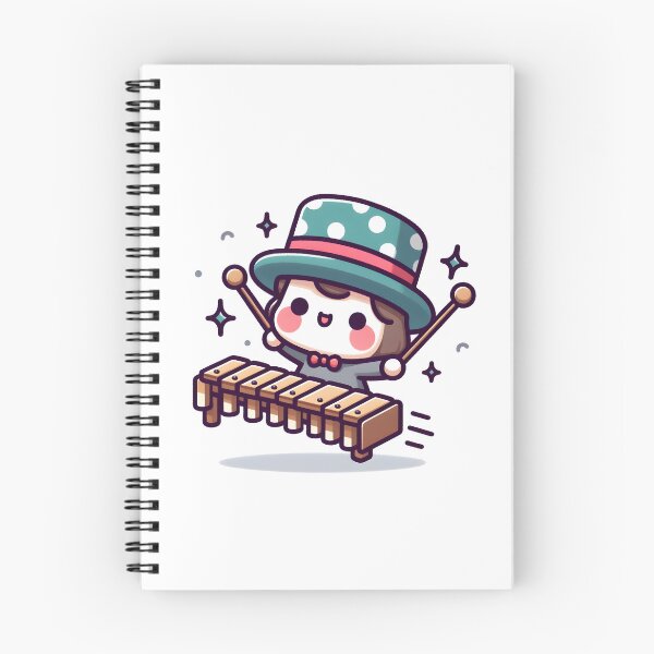 Item preview, Kawaii Xylophonist With Polka-Dot Hat designed and sold by CanvasCutie.