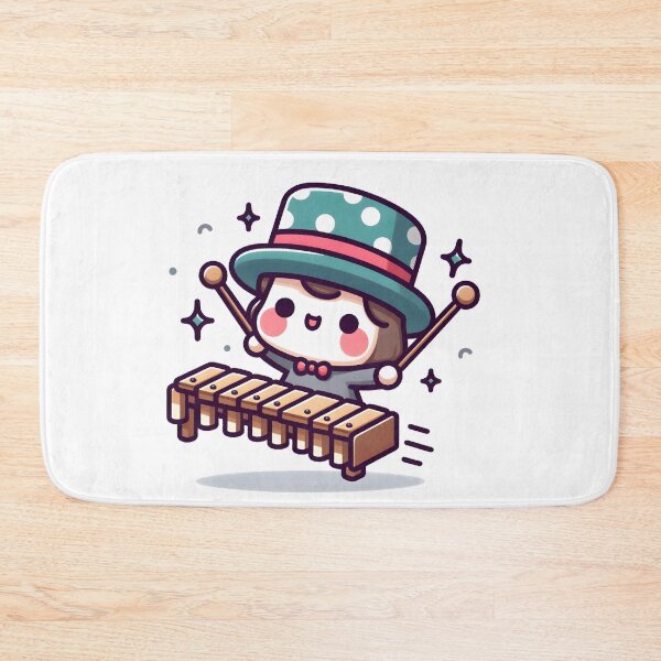 Item preview, Kawaii Xylophonist With Polka-Dot Hat designed and sold by CanvasCutie.