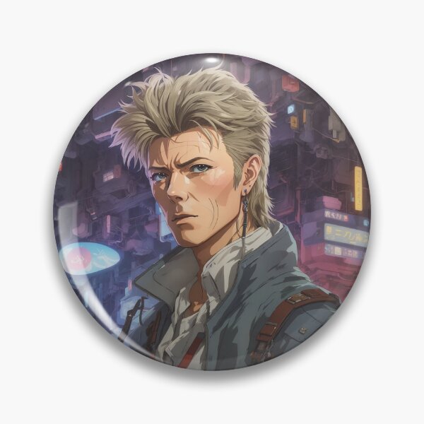 Item preview, David Bowie anime fan art, Blade runner universe, cyberpunk designed and sold by Eve Orea.