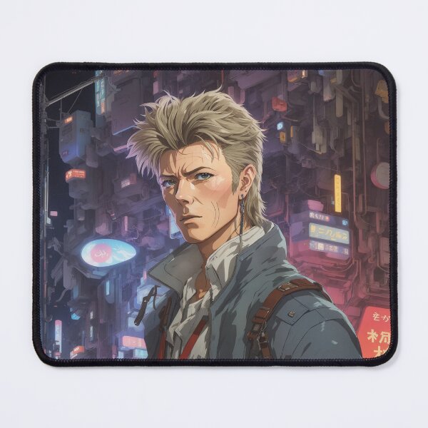 Item preview, David Bowie anime fan art, Blade runner universe, cyberpunk designed and sold by Eve Orea.