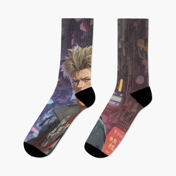 Item preview, David Bowie anime fan art, Blade runner universe, cyberpunk designed and sold by Eve Orea.