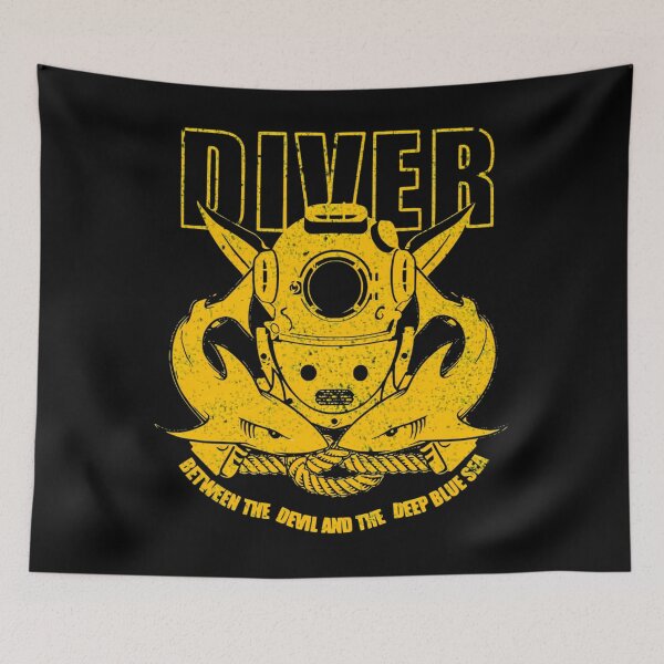 Item preview, Blue And Gold Diver  designed and sold by PRESSLERSINGH.