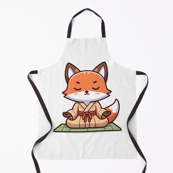 Artikelvorschau, Kawaii-Fuchs mit Zen-Robe entworfen und verkauft von CanvasCutie.