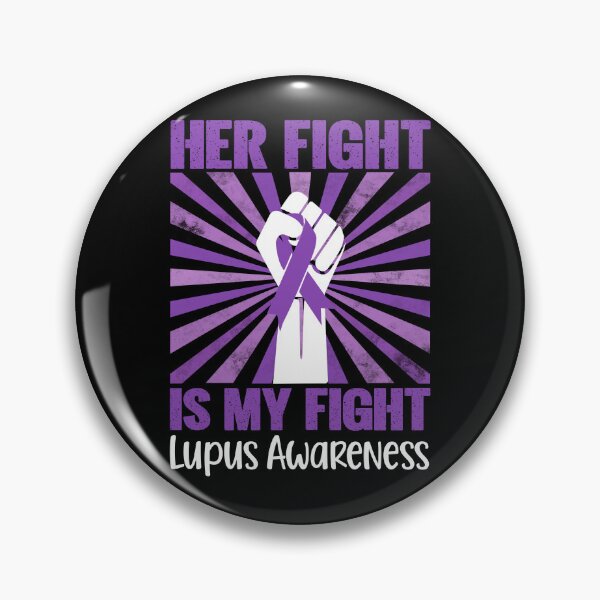 Item preview, Lupus Her Fight Is My Fight Lupus Awareness Purple Ribbon designed and sold by stylesip.