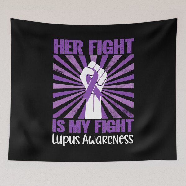 Item preview, Lupus Her Fight Is My Fight Lupus Awareness Purple Ribbon designed and sold by stylesip.