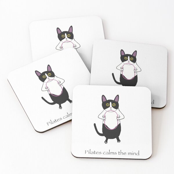 Item preview, Pilates calms your mind kitty designed and sold by PilatesKitty.
