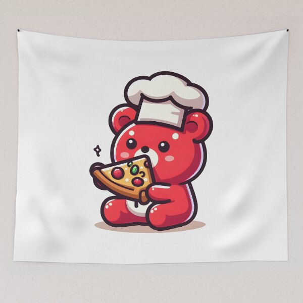 Item preview, Kawaii Gummy Bear With Chef'S Hat designed and sold by CanvasCutie.