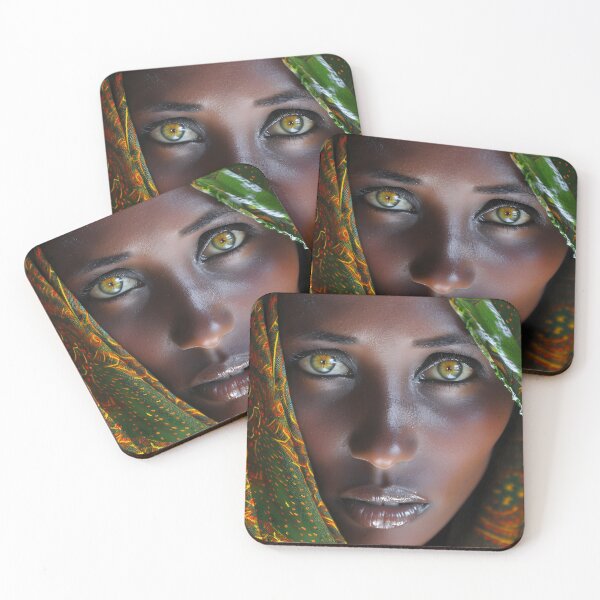 Item preview, Portrait of a woman with golden eyes designed and sold by Artessie.