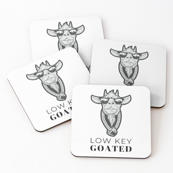 Item preview, Low Key Goated Goat Funny Aesthetic Meme designed and sold by DigitalLegends1.