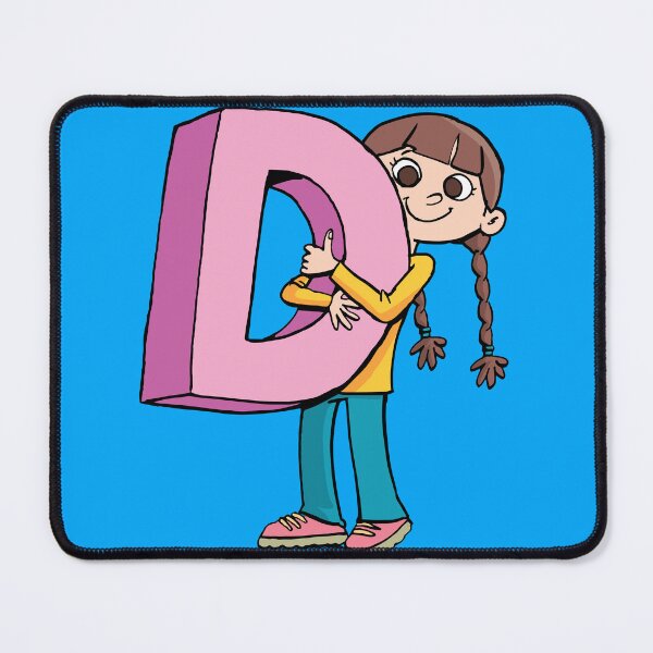 Item preview, girl is holding the capital letter D designed and sold by duxpavlic.