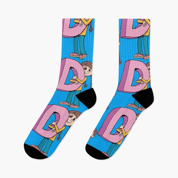 Item preview, girl is holding the capital letter D designed and sold by duxpavlic.