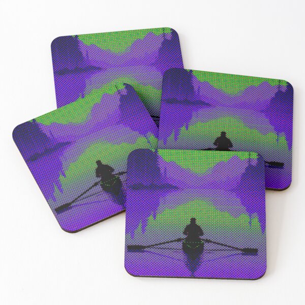 Item preview, Moonlit Row: Tranquil Nighttime Reflections designed and sold by GrizzlyCollective.