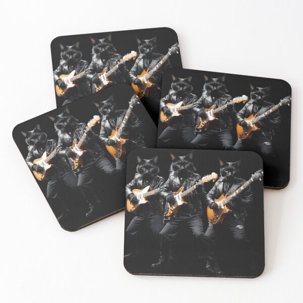 Item preview, Black Cats Rock Band designed and sold by AatuKorhonen.