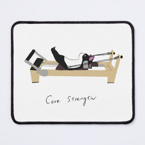 Item preview, Doing Pilates hundred on reformer kitty designed and sold by PilatesKitty.