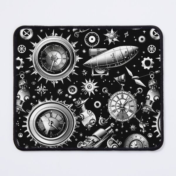 Item preview, Steampunk seamless ornament based on a maritime theme designed and sold by me-Midbar.