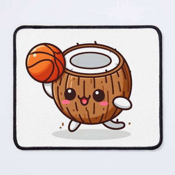 Item preview, Kawaii Coconut: Basketball designed and sold by CanvasCutie.
