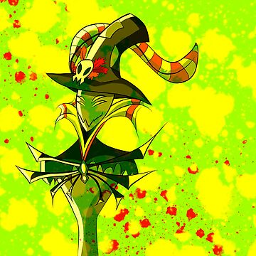 "Zestial Morde - Hazbin Hotel - Shocking Green" Sticker for Sale by