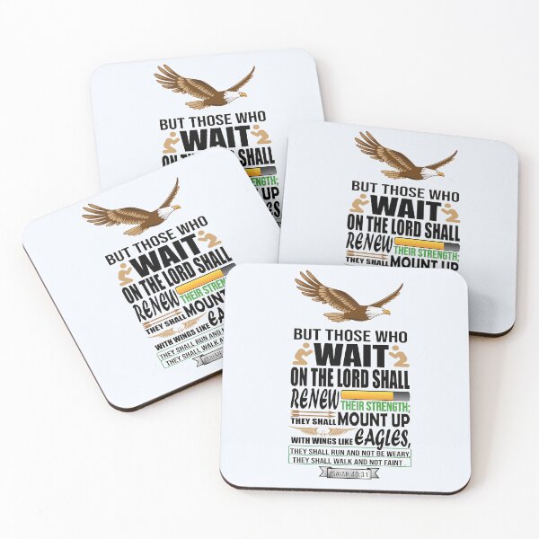 Item preview, Wait on the Lord Isaiah 40:31  designed and sold by Cheerist .