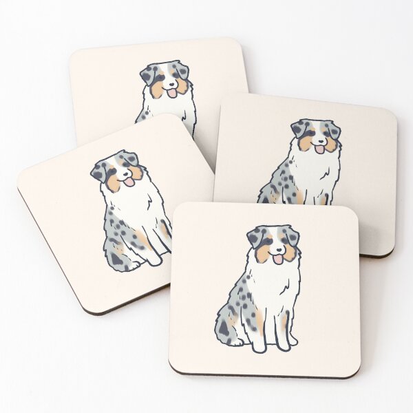 Item preview, australian shepherd dog art  designed and sold by Mayarart.