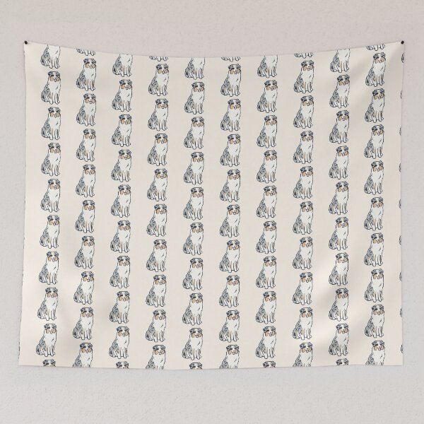 Item preview, australian shepherd dog art  designed and sold by Mayarart.