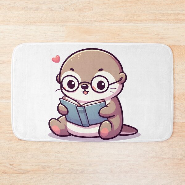 Item preview, Kawaii Otter With Glasses designed and sold by CanvasCutie.