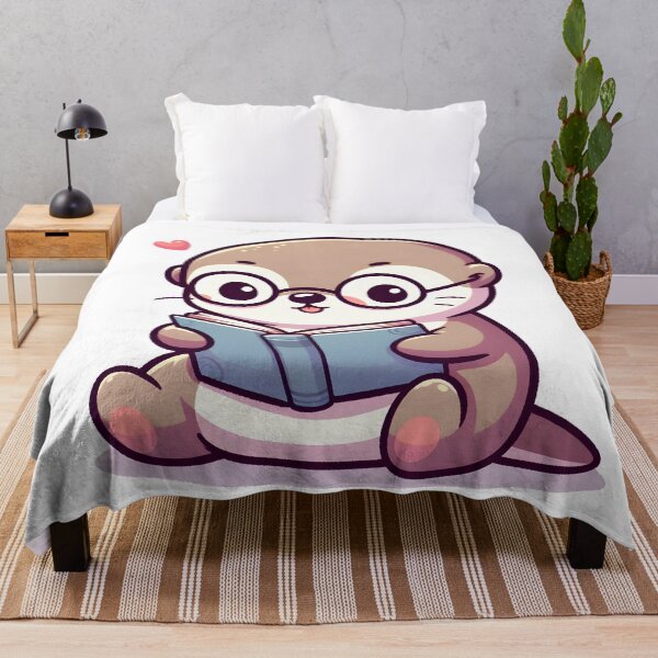 Item preview, Kawaii Otter With Glasses designed and sold by CanvasCutie.