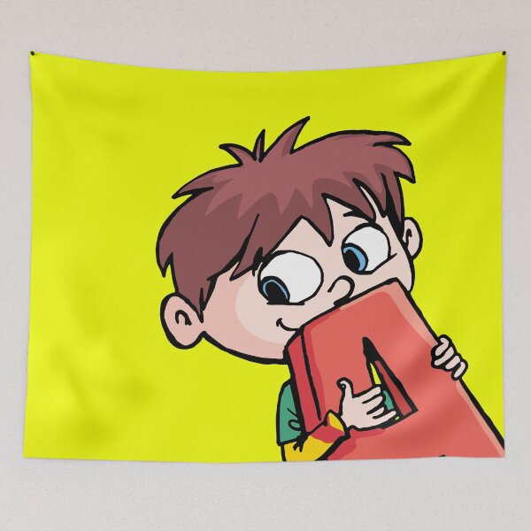 Item preview, boy carries the capital letter A in front of him designed and sold by duxpavlic.