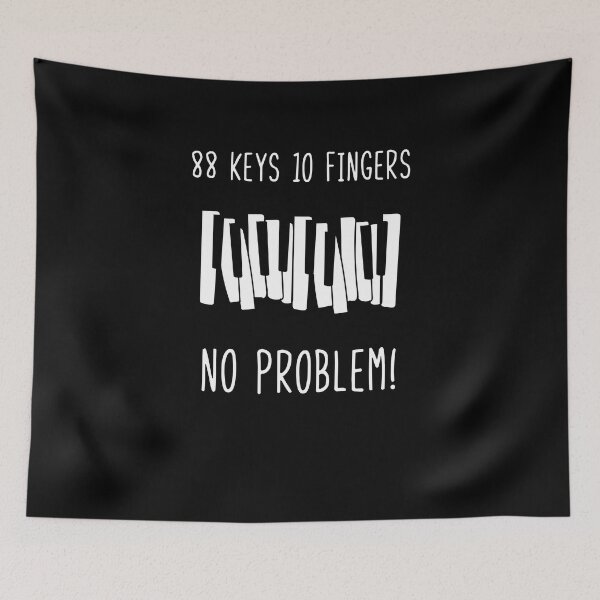Item preview, 88 Keys 10 Fingers No Problem V2 designed and sold by TeeTimeGuys.