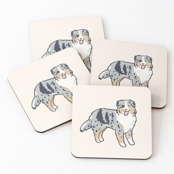 Item preview, Cute australian shepherd dog art  designed and sold by Mayarart.