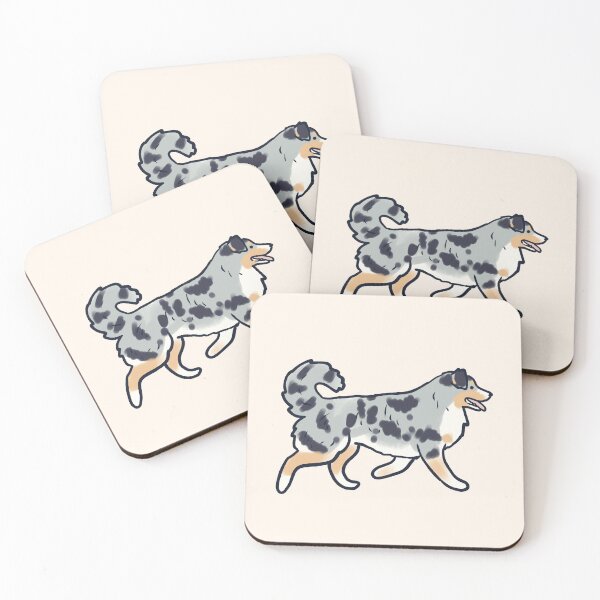 Item preview, australian shepherd dog illustration  designed and sold by Mayarart.