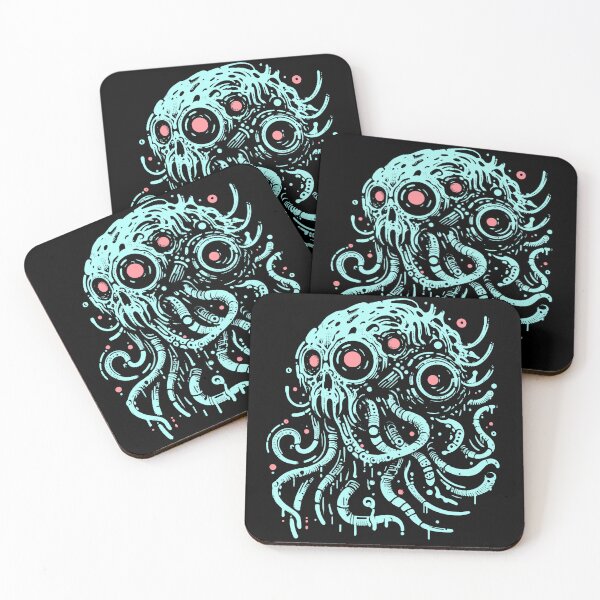 Item preview, Cyber octopus - horror designed and sold by Emegan Print Art.