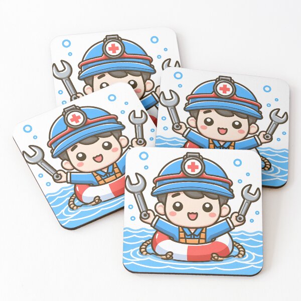 Item preview, Kawaii Mechanic: Wearing A Lifebuoy designed and sold by CanvasCutie.