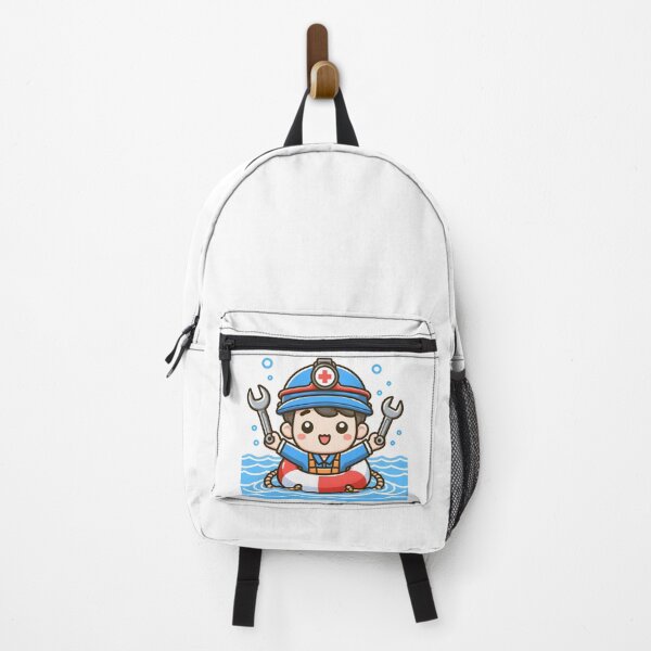 Item preview, Kawaii Mechanic: Wearing A Lifebuoy designed and sold by CanvasCutie.